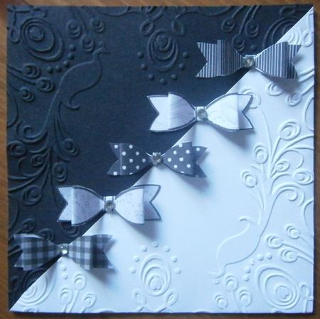 Beautiful Black and White Paper Bows by Davina Rundle
