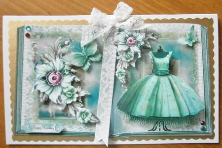 Beautiful Teal Dress Book Style Topper by Davina Rundle