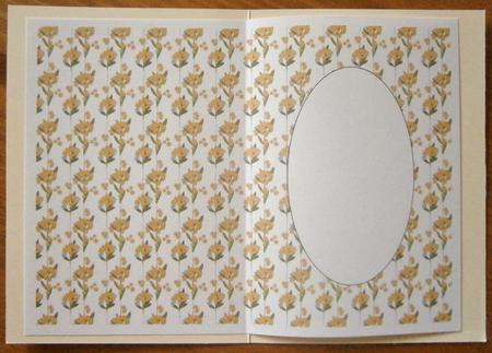 Vintage Yellow Flowers Insert by Davina Rundle