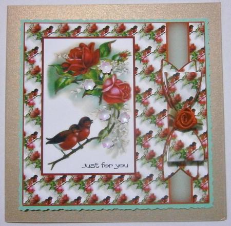 Birds Bow and Roses by Davina Rundle