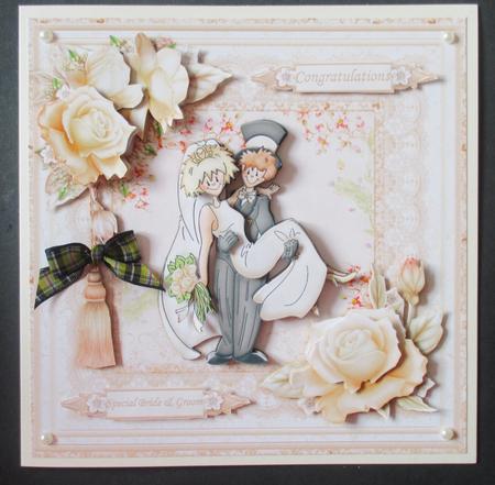 Wedding the Bride & Groom 8x8 Mini Kit & Decoupage by Davina Rundle