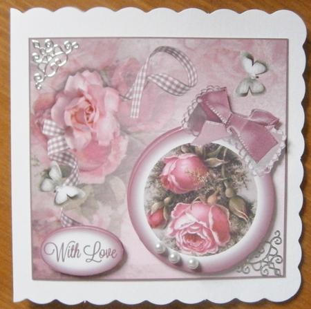 Floral Cameo with Roses by Davina Rundle