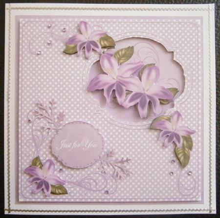 Lilac Hibiscus Matching All Occasion Sentiment Label Sheet by Davina Rundle
