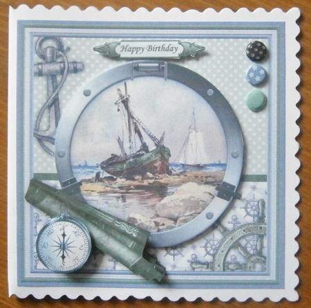 Fishing Boat & Ages Lets Get Wrecked! 8x8 Mini Kit by Davina Rundle