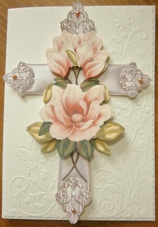 Cross & Magnolia Blossoms by Davina Rundle