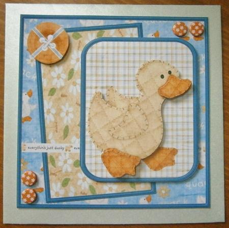 Everything is Ducky Card with Decoupage by Davina Rundle