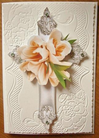 Cross with Flowers Sympathy/ Easter by Davina Rundle