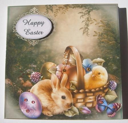 Easter Joy Bunny and Chick by Davina Rundle