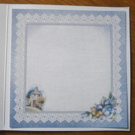 8x8 Porcelain Roses at Dovecote Cottage Mini Kit Insert by Davina Rundle