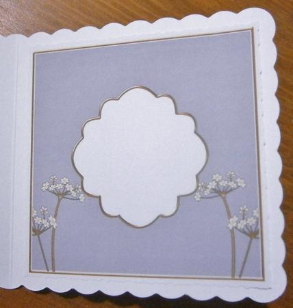 Silver Time Flower 7in x 7in Square Insert Panel Sheet by Davina Rundle
