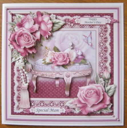 Belle Rose 8x8 Mini Kit & Decoupage by Davina Rundle