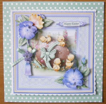 Easter Egg Fun 8x8 Mini Kit with Decoupage by Davina Rundle