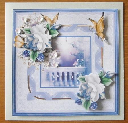 Rose Garden 8x8 Card Mini Kit by Davina Rundle