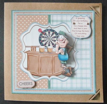 Down the Boozer 8x8 Mini & Decoupage for Men by Davina Rundle