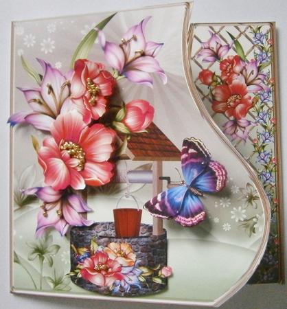 Wishing Well - Wavy Border Card Mini Kit by Davina Rundle