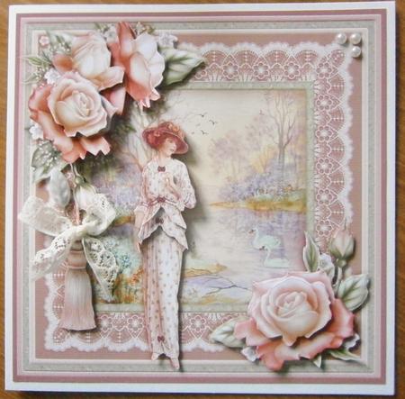 Lakeside Stroll 8x8 Mini Kit & Decoupage by Davina Rundle