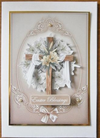Easter Cross Card and Decoupage by Davina Rundle