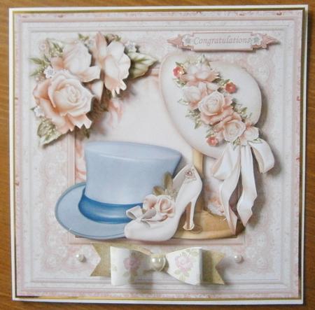 Wedding Hats & Shoe 8x8 Mini Kit & Decoupage by Davina Rundle