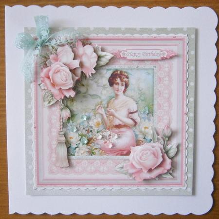 Amongst the Flowers 8x8 Mini Kit & Decoupage by Davina Rundle