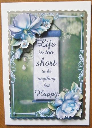 Porcelain Roses - Life is Too Short to Be -  by Davina Rundle