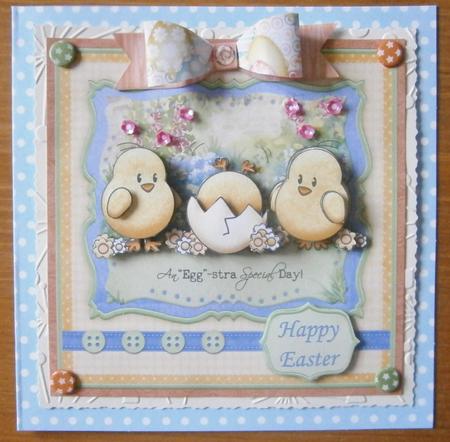 Eggstra Special Easter Card Topper & Decoupage by Davina Rundle