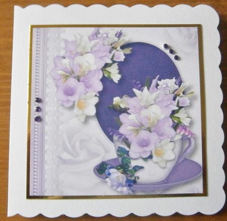 Fabulous Freesias in a Teacup by Davina Rundle