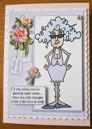 Stella and Her Bra Size Quick Card by Davina Rundle