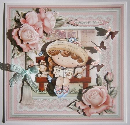 Izzy's Bunny Time 8x8 Mini Kit & Decoupage by Davina Rundle