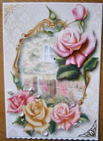Gorgeous Edwardian Rose Cottage with Decoupage by Davina Rundle