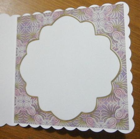 Lilac Metal Fleur 7in x 7in Square Insert Panel by Davina Rundle