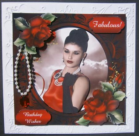Fifties Hollywood Glamour & Red Roses by Davina Rundle