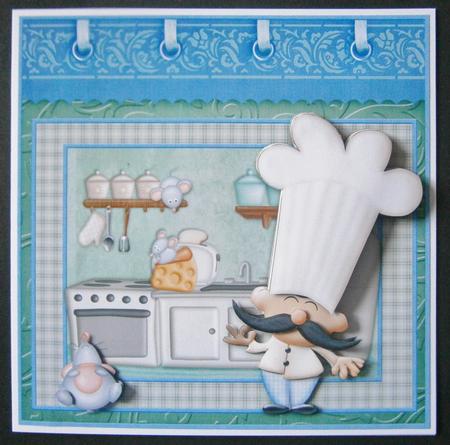 Master Chef 8x8 Mini Kit & Decoupage for Men by Davina Rundle