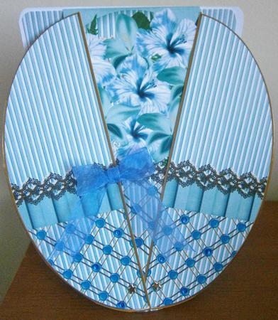Teal Hib N' Gladi 3D Fab Opening Egg Card Mini Kit by Davina Rundle