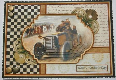 Vintage Motor Racing Quick Card & Pyramage by Davina Rundle