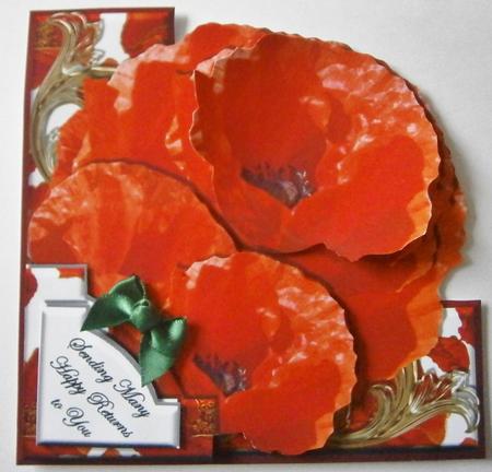 Perfect Poppies Floral Edgy - Mini Kit by Davina Rundle