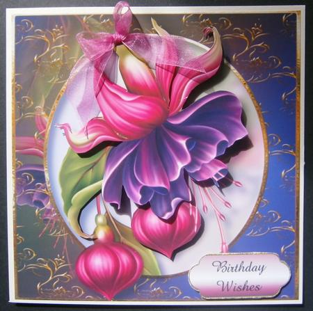 Fabulous Fuschia with Decoupage by Davina Rundle