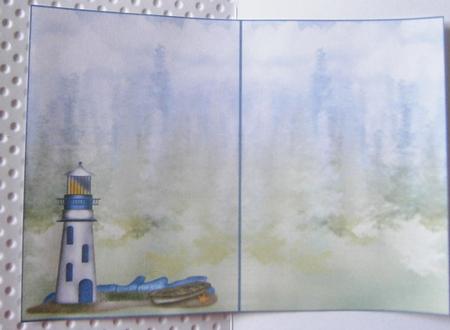 Insert Male Card Lighthouse/fishing by Davina Rundle