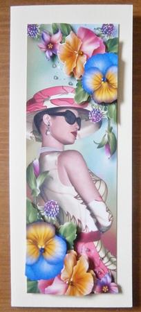 Large Dl Pansies Chic by Davina Rundle
