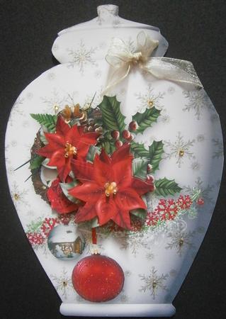 Pretty Pots Card Mini Kit - Poinsettias by Davina Rundle