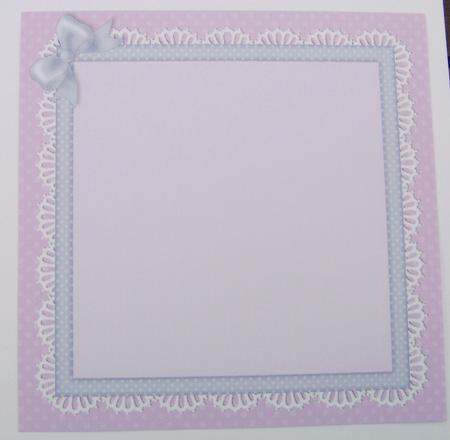 Bluebells Matching 8 x 8 Insert Panel and Greetings by Davina Rundle