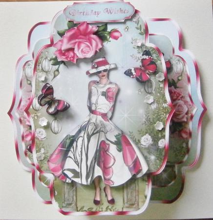 An English Rose Quick & Easy Pop-out Card Mini-kit by Davina Rundle