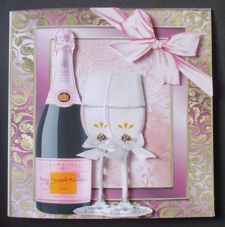 Champagne Bottle & Glass's 8x8 Mini Kit by Davina Rundle