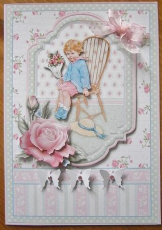 Roses for You Vintage Card Topper & Decoupage by Davina Rundle