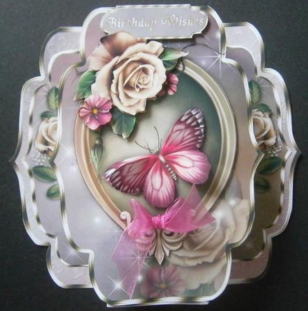Champagne Roses - Quick & Easy Pop-out Card Mini-kit by Davina Rundle