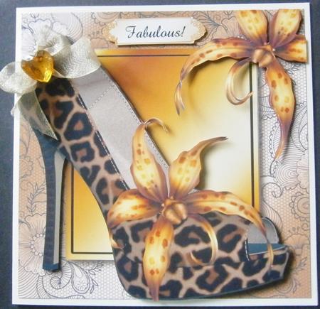 Animal Print Shoe & Orchid on Lacey Square by Davina Rundle