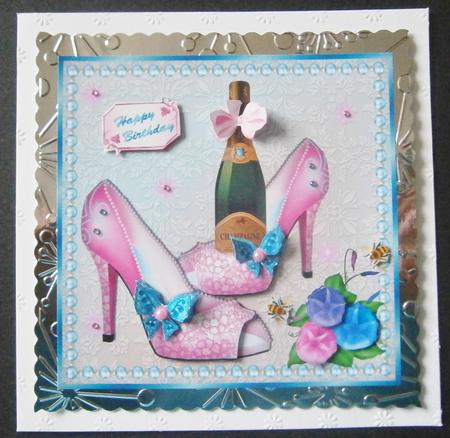 Pink Shoes with Champage Sbs by Davina Rundle