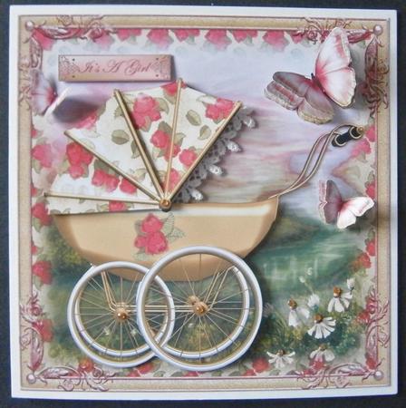 Pink Pram 8x8 Mini Kit by Davina Rundle