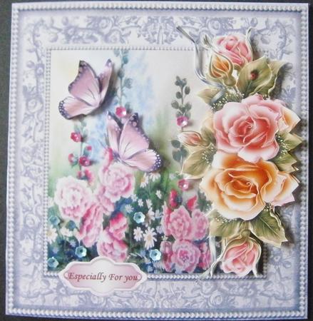 Romantic Garden & Glowing Roses by Davina Rundle