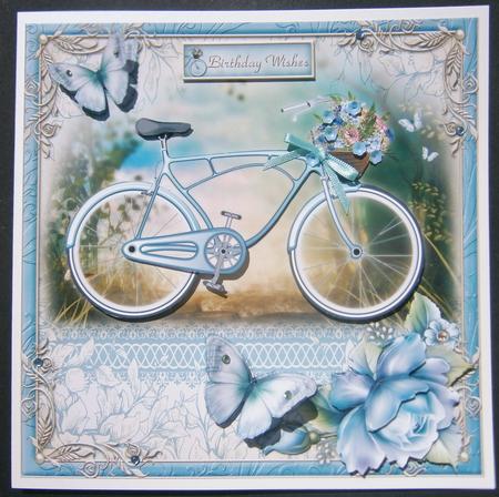 Blue Vintage Bike by Davina Rundle