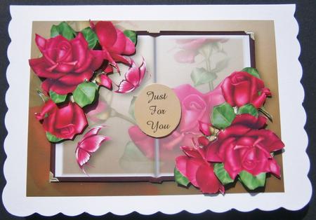 Open Book Beautiful Celebration Roses by Davina Rundle